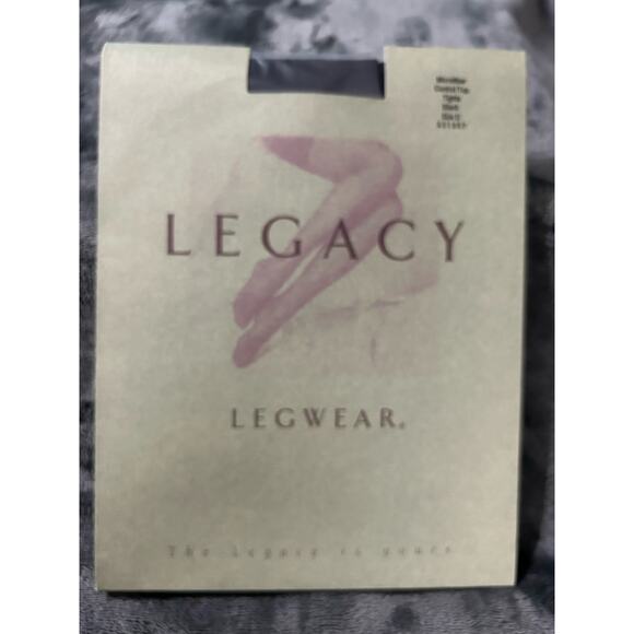Legacy Accessories - NWT Legacy Legwear, Microfiber Control Top Black Tights Size D